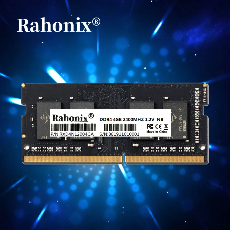 rahonix ddr4 laptop memory ram 8gb 16gb 2400 2666mhz memories sodimm notebook memoria free global shipping