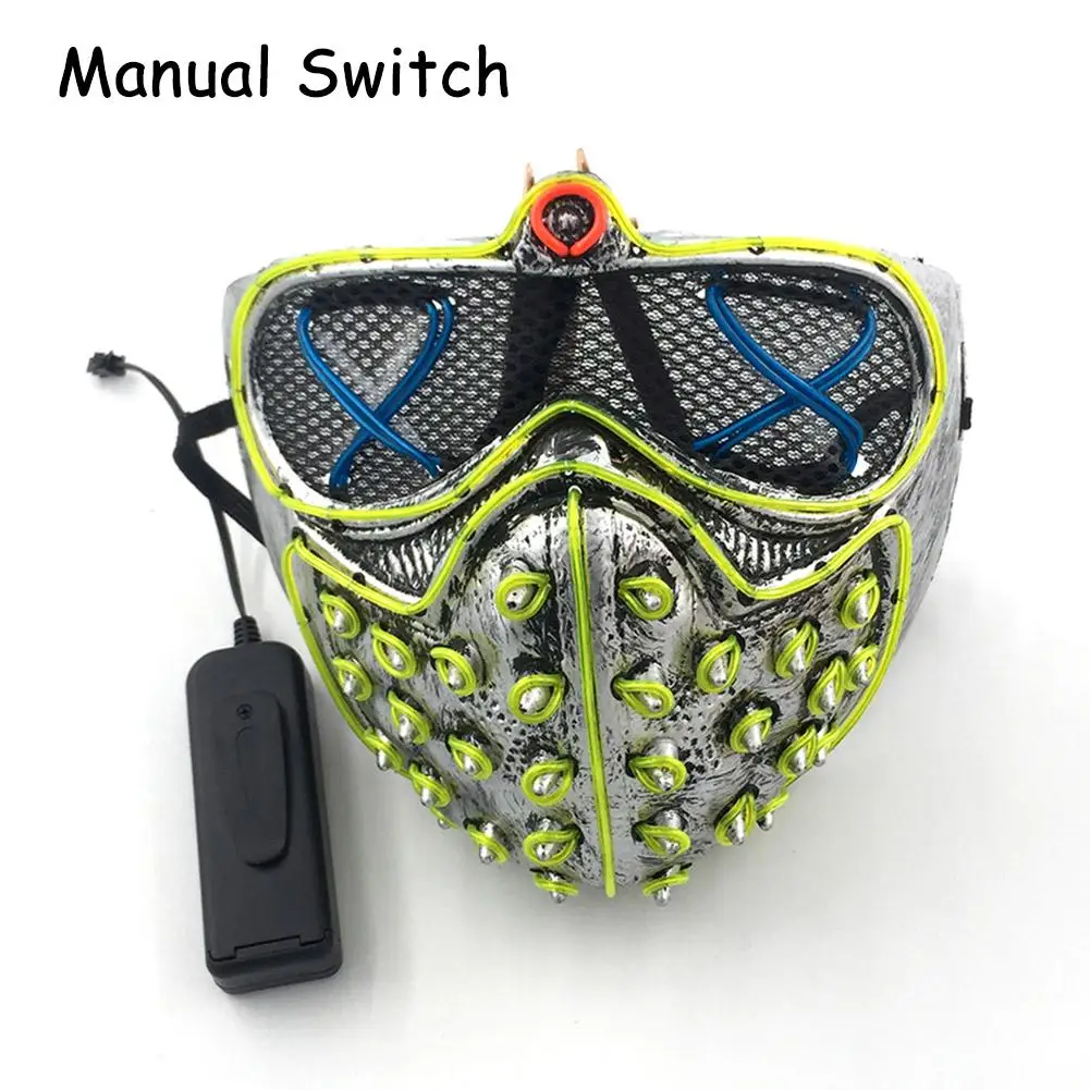 Вечерние украшения DIY маска лампа с регулировкой холодного света призрак