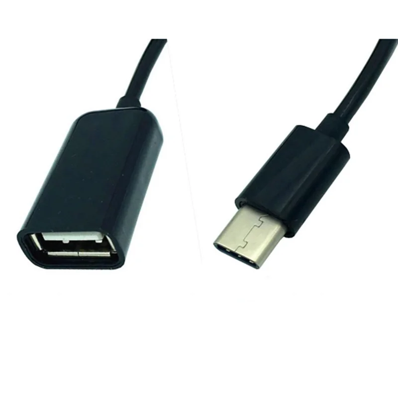 

1m spring retractable USB 2.0 A female to Type-C USB 3.1 OTG cable for Samsung HTC Huawei Android phone tablet