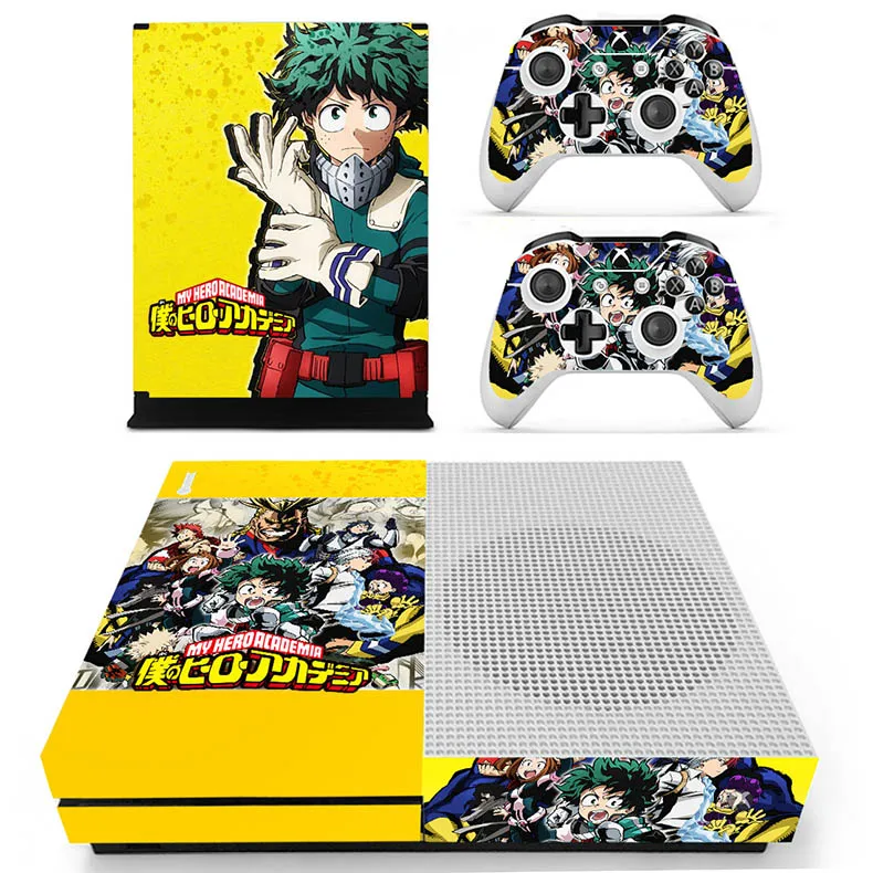 My Hero academic наклейка s для Xbox One S виниловое покрытие наклейки Стикеры one Slim консоль и