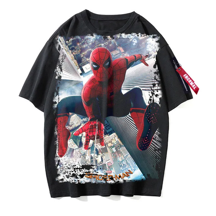

Disney Marvel 2021 Spider-Man 3D Printed Short Sleeve T-shirt Hip Hop Gothic want T-shirt netflix disney plus 1 year