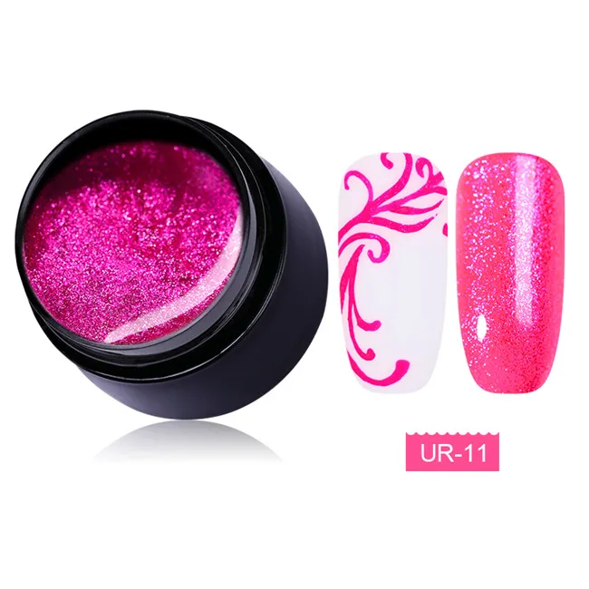 7ml platium 11 Ur Sugar 5 мл голографический гель для ногтей с блестками лак блестящая Лазерная блестка Розовый Фиолетовый Цвет замочить от УФ-гель лак для ногтей - Цвет: 7ml platium 11