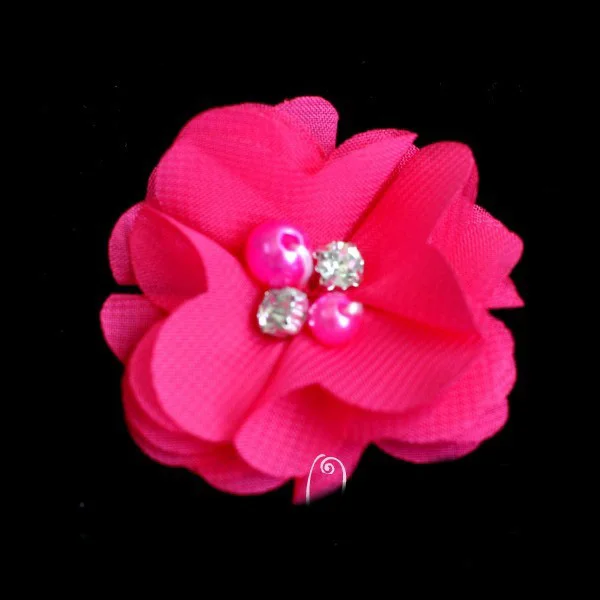 10 шт./лот 2 дюйма шифоновая искусственная мини ткань сделай сам с цветами и