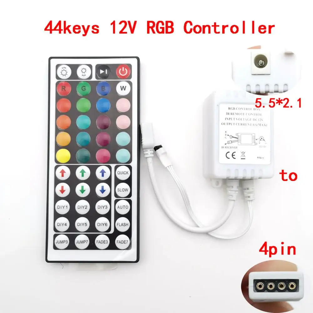 

Tuya APP Smart Life DC5V 12V 24V Bluetooth Wireless WiFi Controller RGB/RGBW/RGB+CCT IR LED Controller For 5050 Led Strip Lights