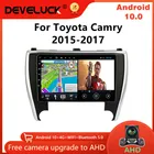 Автомагнитола 2DIN, мультимедийный проигрыватель для Toyota Camry 7, xv50, 55, 2015-2017, с голосовым управлением, Android 10, GPS, DVD