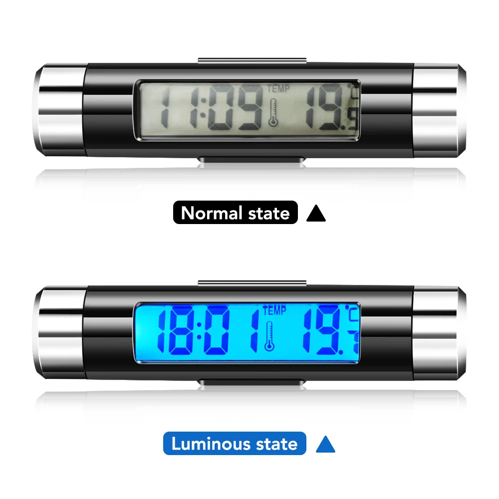 Автомобильный цифровой ЖК-дисплей часы электронные аксессуары для термометра