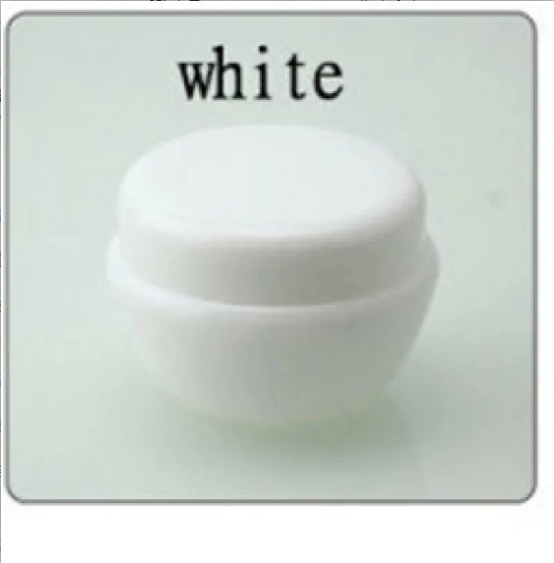 white 5 цветов 5 шт. пластиковые бутылки для многоразового использования Пустая палитра банка для пищевых продуктов путешествия крем для лица/лосьон/косметический контейнер Объем 5 г - Цвет: white