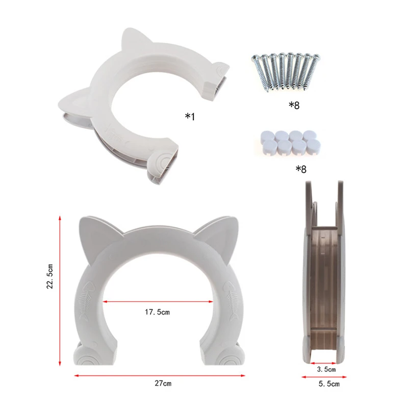 

Cat Door Interior Cat Door Easy To Follow Instructions Cat Corridor Door Tunnel For Cat Two-way Access Controllable Pet Door