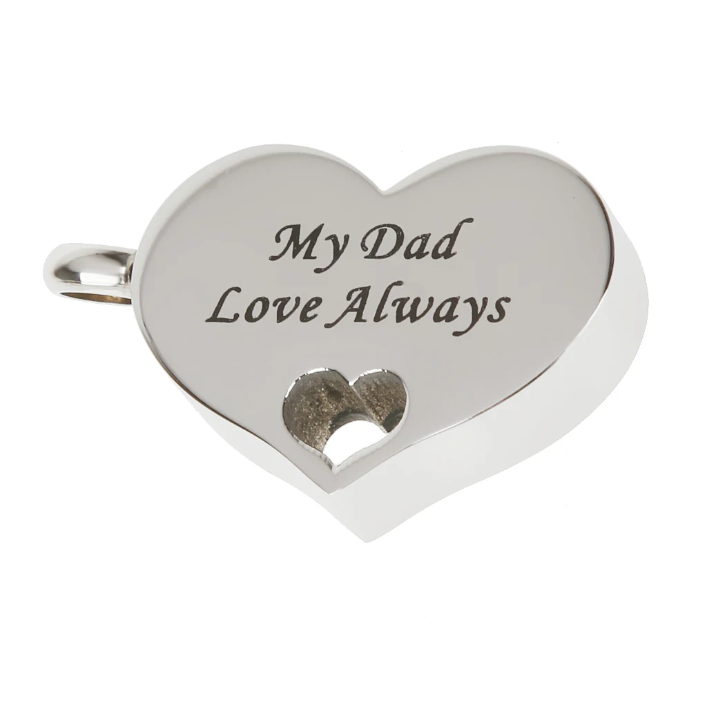 Памятный сувенир my dad love always в форме сердца для кремации памятный кулон виде