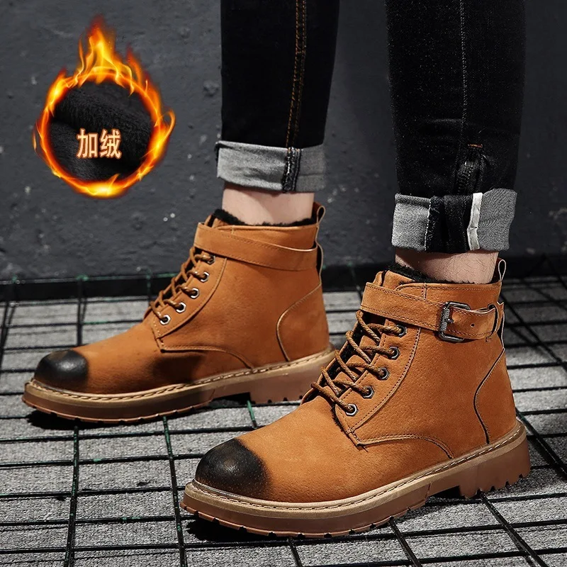 2019 мотоциклетные ботинки Martin мужские код Ботинки хлопковая Мужская обувь для