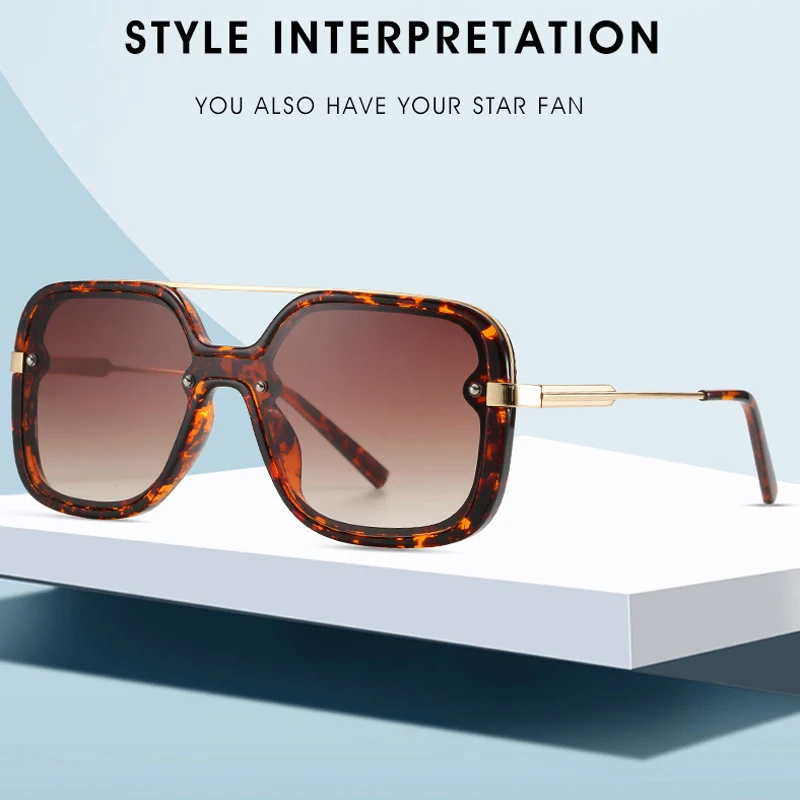 Винтажные дизайнерские брендовые солнцезащитные очки квадратные больших