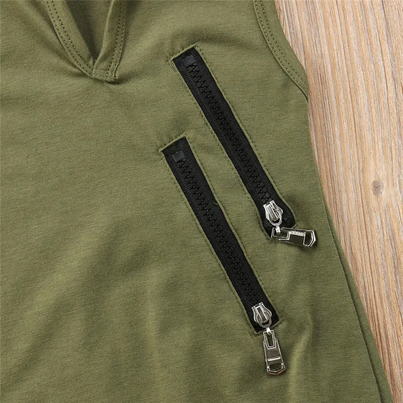 

2021 New Brand Newborn Toddler Baby Girls Boys Summer Casual Active Romper Sleeveless Hooded Solid Zipper Jumpsuits Romper 42