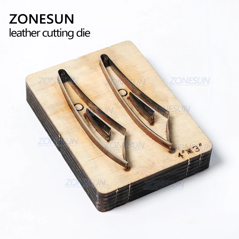 ZONESUN H2 DIY Custom Cutter кожаные серьги для высечки кожаных сережек стальных