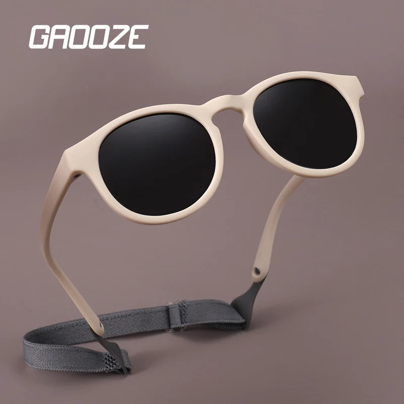 GAOOZE 0-3 Years TPEE Round Glasses Children Polarized Sunglasses for Kids Shades 2022 Sport Boys Girls Lentes De Sol Anti-UV