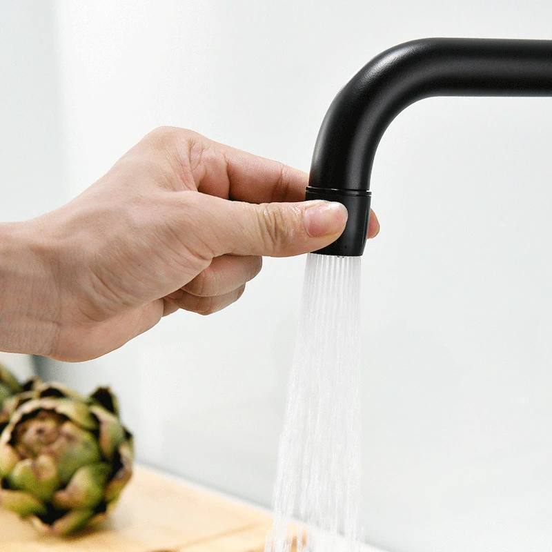 Fapully кухонный кран с одной ручкой 2 способа носик 360 градусов вращение матовый