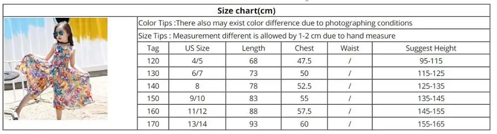 

Fashion Teen Girls Bohemian Dresses 2020 New Summer Beach Flower Sling Dress For Baby Girls 4-14Y Children Clothing Baby Clothes