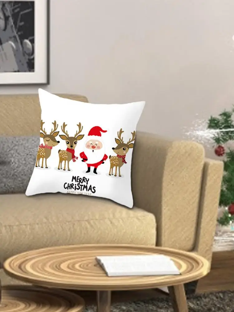 Рождественский снеговик полиэстер персиковая кожа наволочка высокое качество