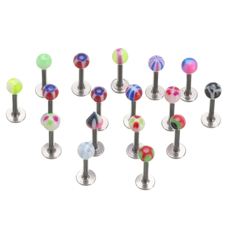 110 шт./компл. пикантное винтажное украшение для пирсинга тела разноцветное кольцо