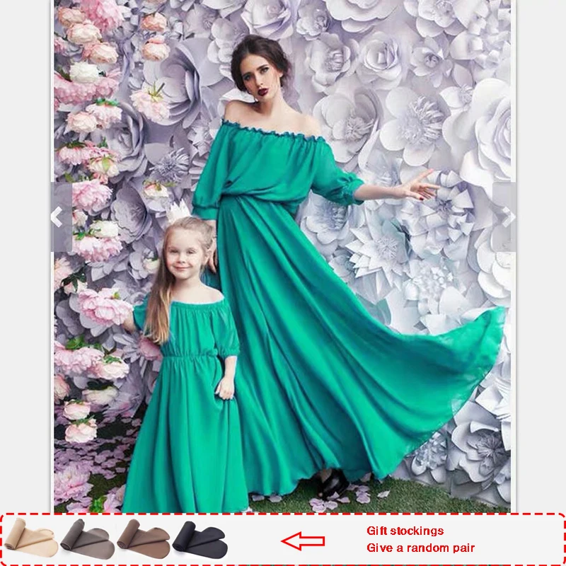 2019 модная одежда для мамы и дочки однотонные комплекты одежды | Мать ребенок