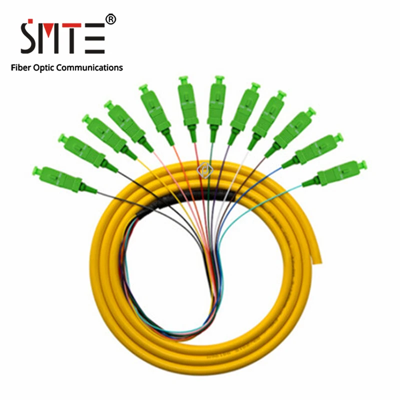 Pigtail de Fibra Metros de Cabo Jumper de Fibra Smte Núcleo Óptica - Apc sc fc st lc Patch Cord 0.9 Milímetros 1 Simplex Odf Ftth 12 Upc 9 Telefonia e Comunicação