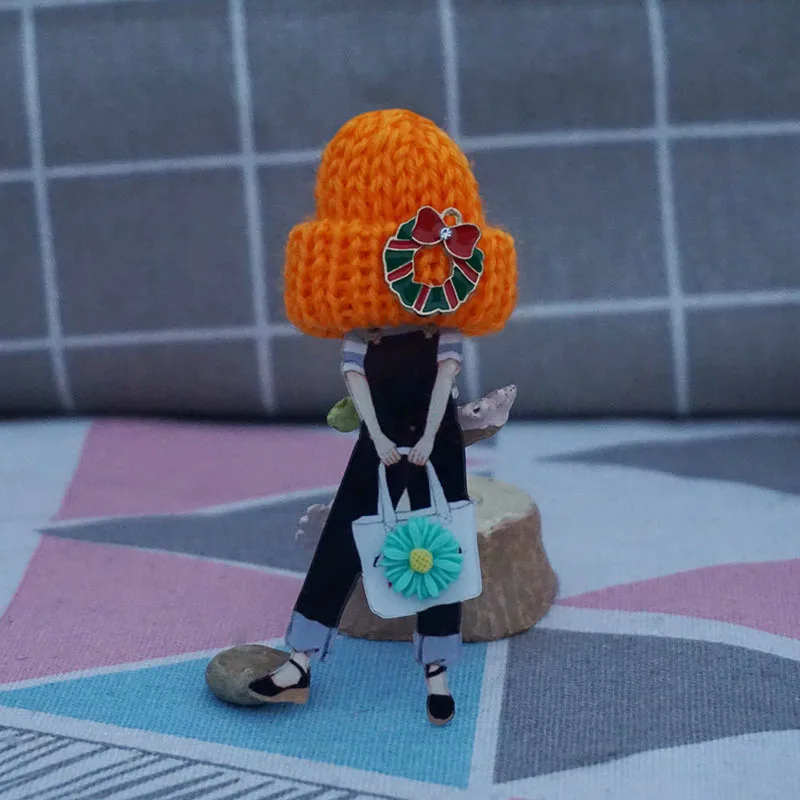 Брошь на булавке ручной работы акриловые Значки для женщин и мужчин японские