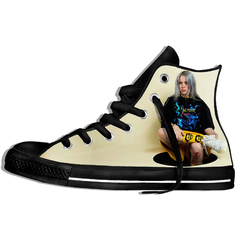 Billie Eilish 6 Модные Billie Eilish 3D повседневная обувь для мужчин/Женская обувь высокого качества в стиле Harajuku 3D печать Billie Eilish парусиновые туфли - Цвет: Billie Eilish 6