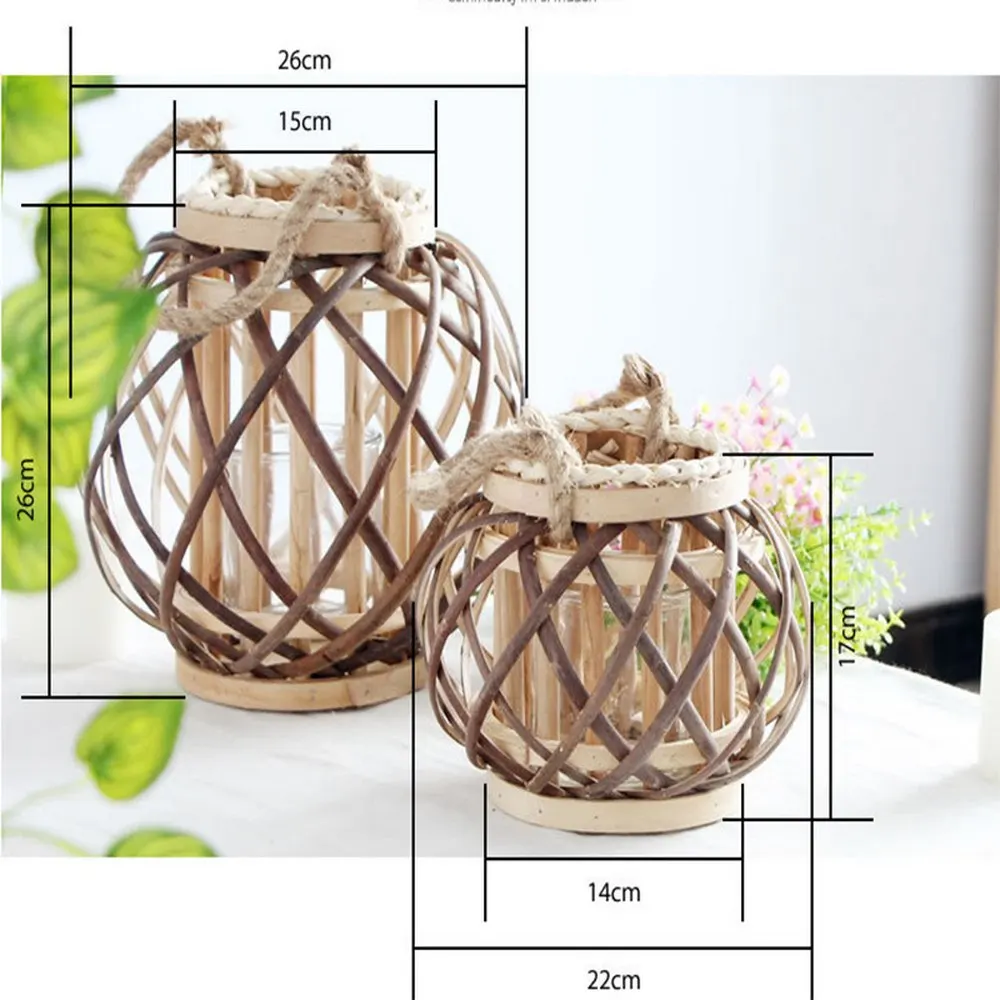 Креативные плетеные ФОНАРИКИ ИЗ ветряной пеньковой веревки ручная тканая лампа