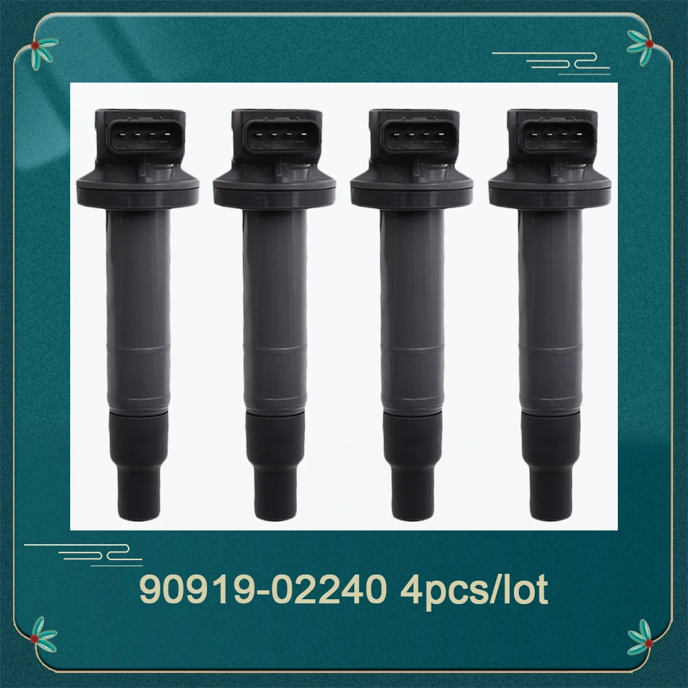 

90919-02240 4 шт./лот Катушка зажигания для Toyota Yaris Prius Echo Scion XA XB 1.5L 2000-2011 1788345 внутренние детали для замены