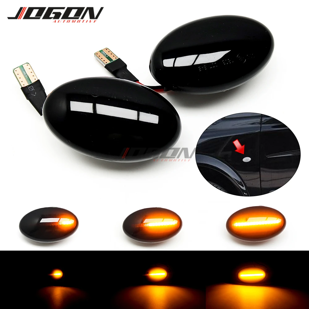 

Автомобильный светодиодный динамический Боковой габаритный фонарь для Smart Fortwo W450, Mercedes Benz Citan W415 Vito W639 Metris W447 A Class W168