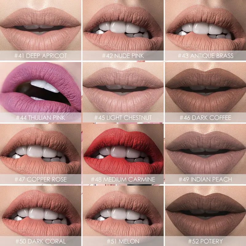FOCALLURE Matte Жидкий блеск для губ оттенок губная помада Водонепроницаемый