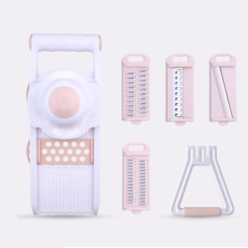 Mandoline Slicer Manual Vegetable Cutter with 5 Blade Potato Carrot Grater for Vegetable Onion Slicer Kitchen Tools Accessories