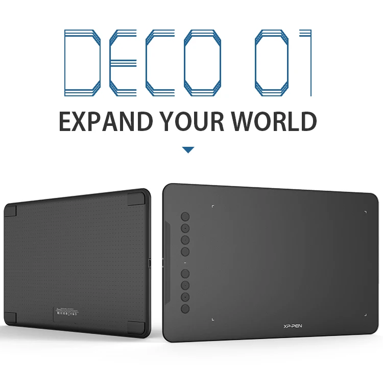 XP-Pen Deco01 графический планшет для рисования, цифровые планшеты, 8192 уровень, художественная анимация для детей, Windows, ручка, планшет