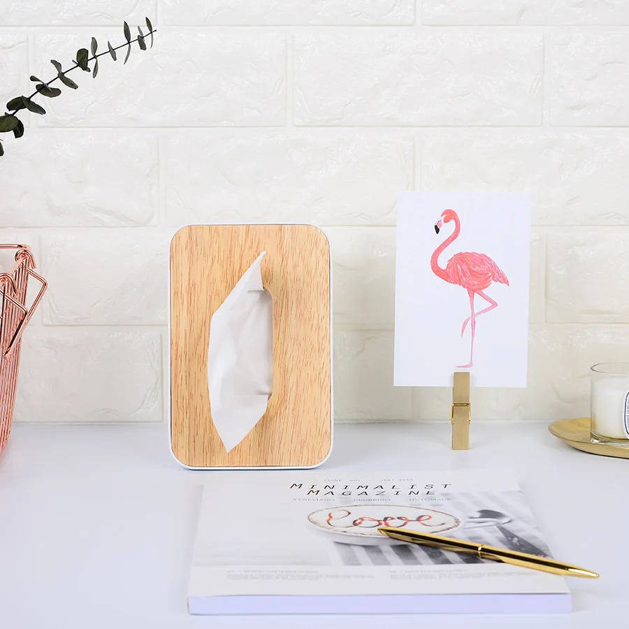 Вертикальная коробка для салфеток ins бумажная дома креативная простая черная