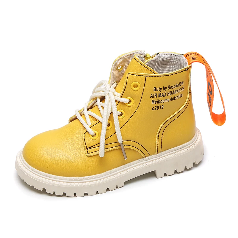 2019 детская обувь сезон осень зима новые ботинки средней высоты для девочек и