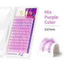 NEWCOME C D Curl 0,07 0,10 Радуга Цвет ресниц для наращивания ресниц эффектом деграде (переход от темного к 3D норки натуральный Cilias норковые пучковые ресницы для наращивания