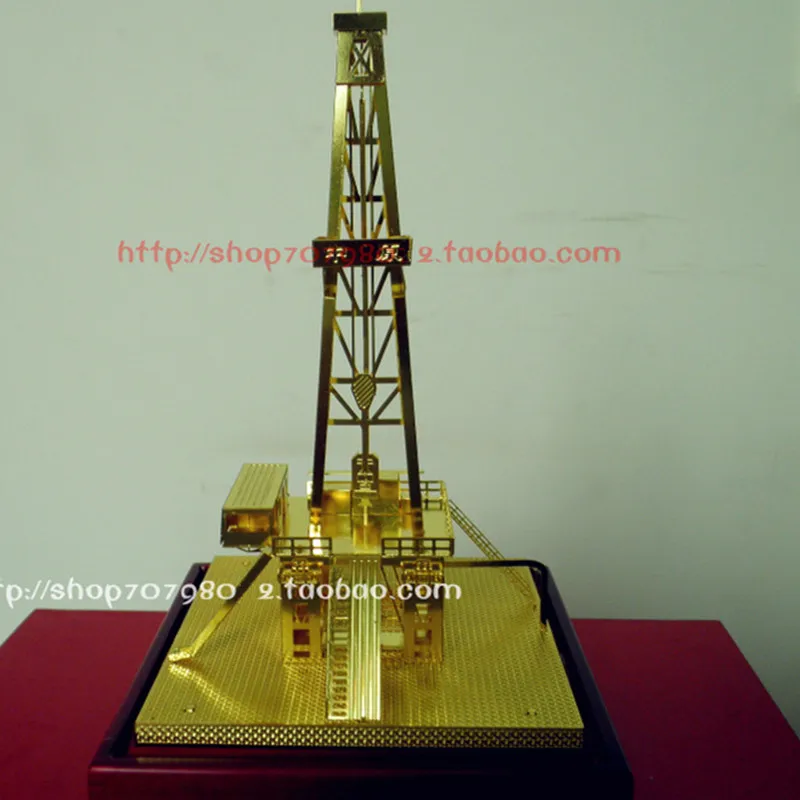 Статическая модель Деррика платформы для Деррика модель нефтяного месторождения с покрытием из чистой меди Zhongyuan нефтяного месторождения