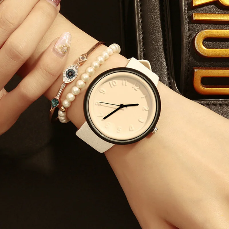 

Часы женские цифровые, модные кварцевые в Корейском стиле с холщовым ремешком, с браслетом