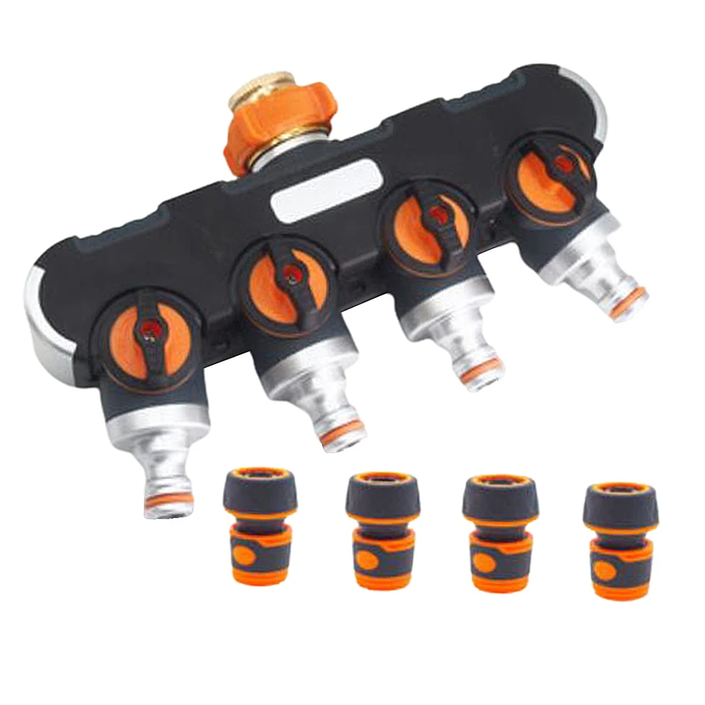 4 способа разветвитель для садового шланга шланг воды коллектор адаптер 3/4 дюйма