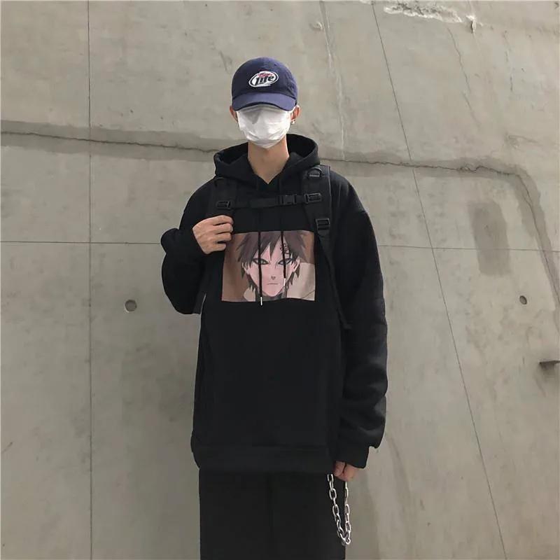 Harajuku аниме толстовки Амин пуловер Толстовка в стиле хип хоп Уличная осень с
