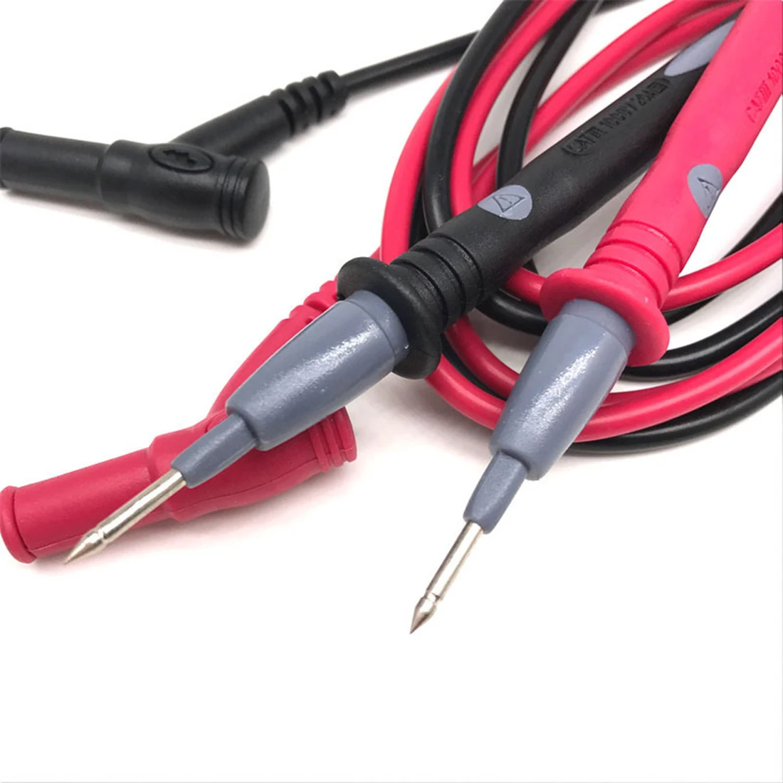 

20A Gold Plated Silicone Wire For Digital Multimeter Ultra Pointed Plated Copper Alligator Clip Set Red And Black