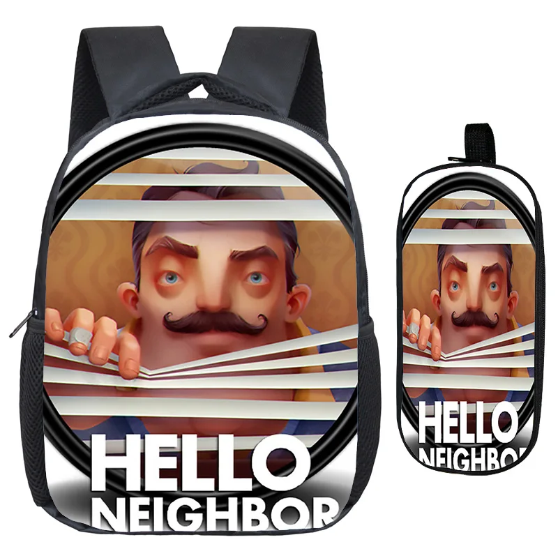 13 Милый рюкзак Hello neigher, школьные сумки, отличное качество печати, узор, рюкзак для детей, Детский рюкзак для детского сада с ручкой - Цвет: 13