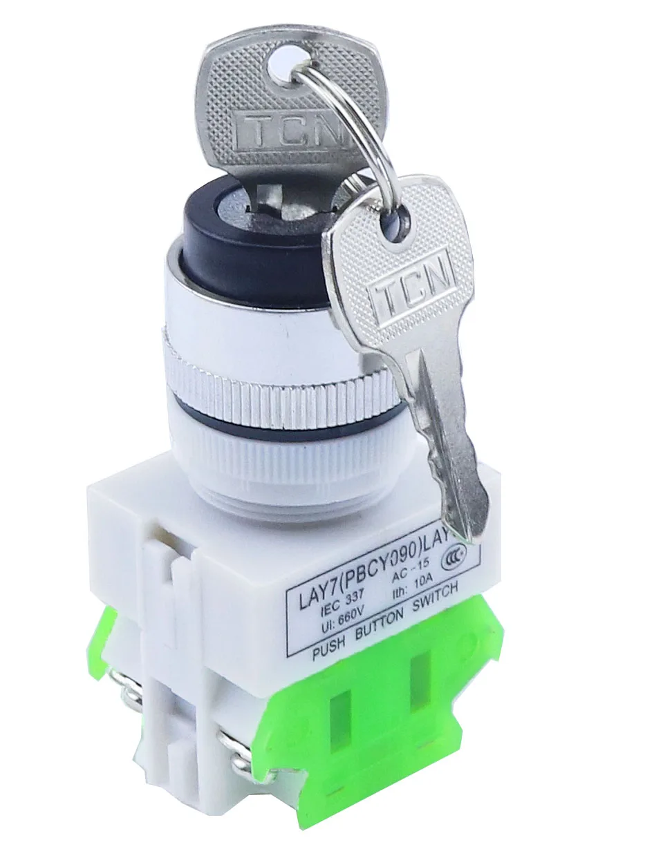 LAY37 AC 380V 10A DPST 2 Позиции 3 позиционный поворотный Селекторный переключатель с