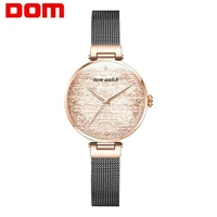 dom gold watch women watches ladies steel womens bracelet watches female clock relogio feminino montre femme g 1293gk 9m