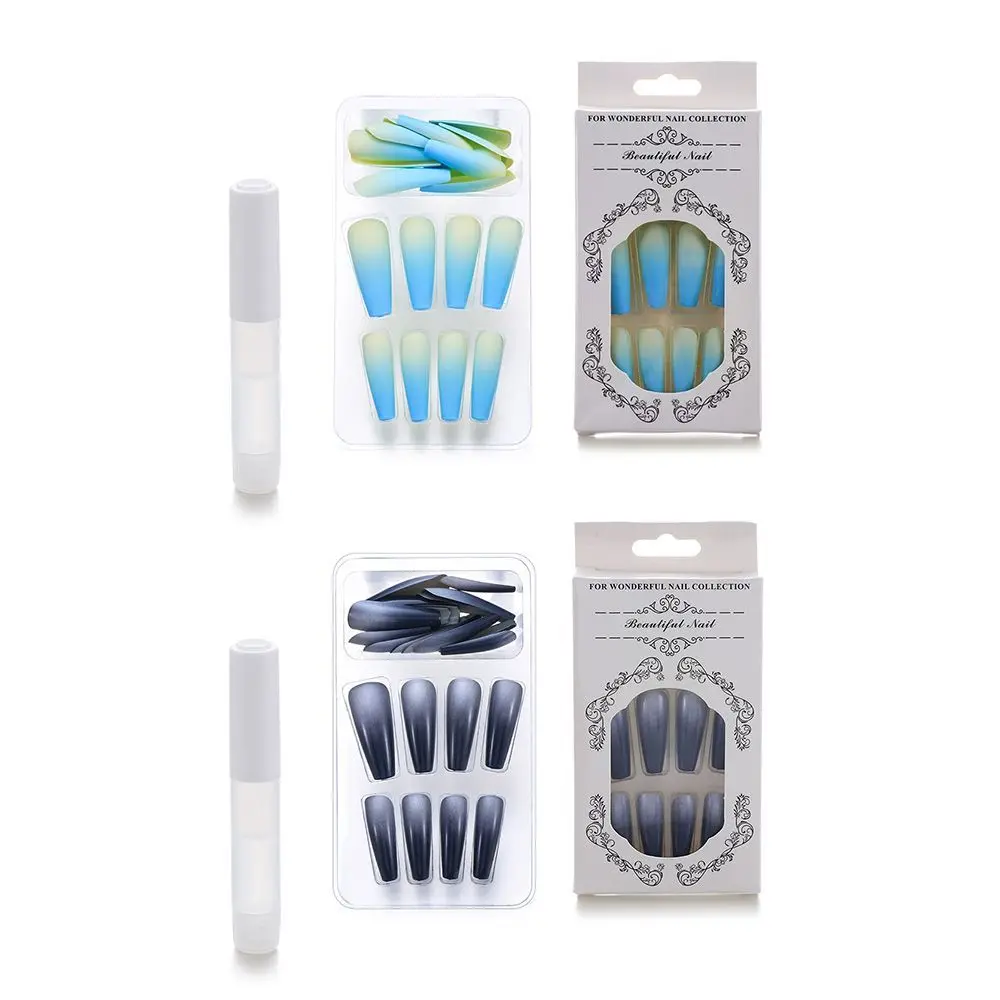 

Acrylic Manicure Extension Matte Ballerina Nail False Nails Coffin Fake Nail Nail Tips