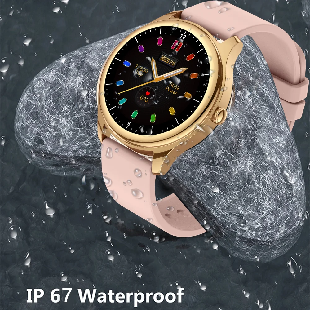 

2021 New Women Girl Smart Watch Multifunction Heart Rate Monitoring Full Touch Screen Waterproof Smartwatch For Android IOS