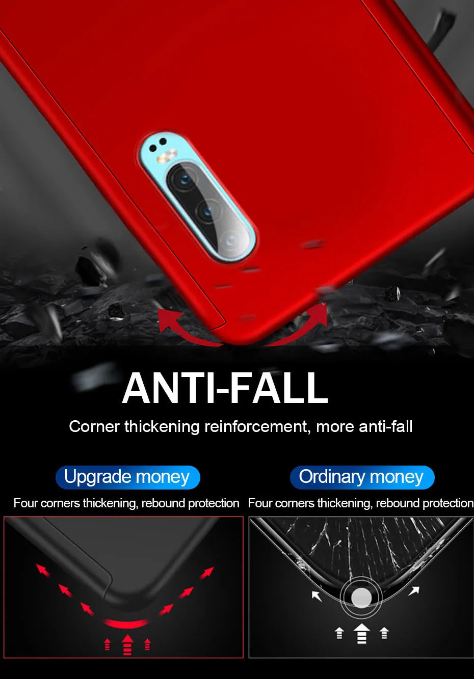 360 Защитный чехол для huawei P30 P10 P20 Lite mate 20 30 Pro противоударный чехол для P smart Honor 10 Lite 20 8X8 7A чехол s