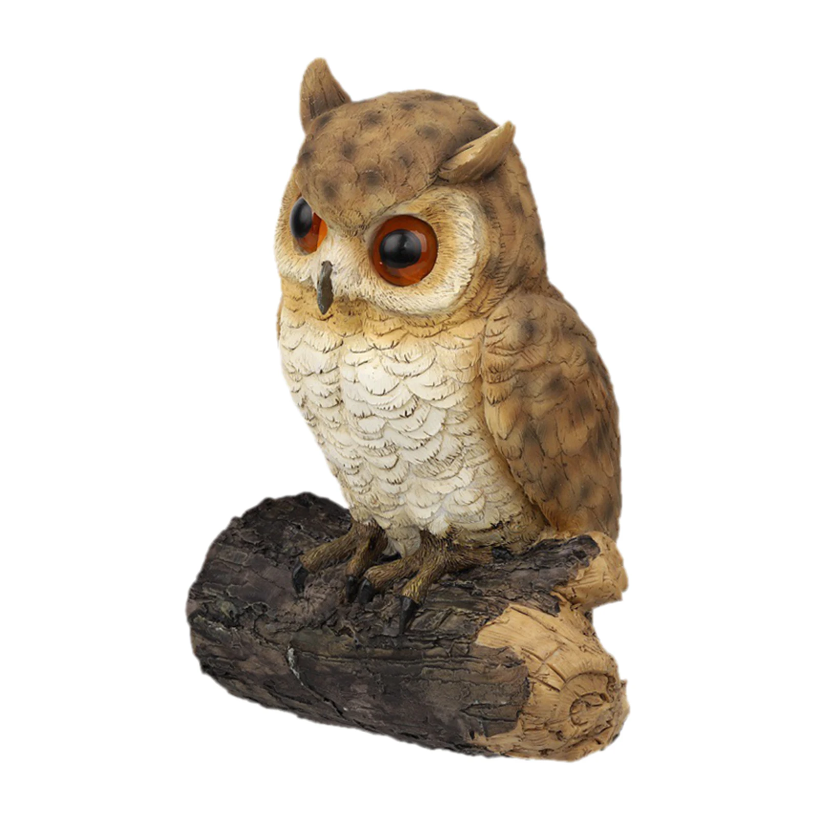 

Polyresin Owl Tree Hugger Whimsical Garden Statue Yard Art Decor 6x4.3x9in