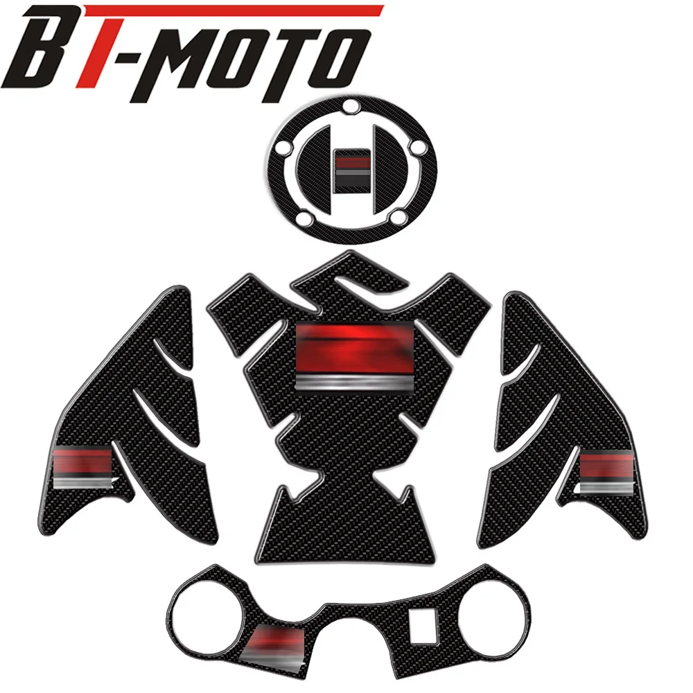 Мотоциклетные 3D наклейки из углеродного волокна для аквариума украшения рыбьих