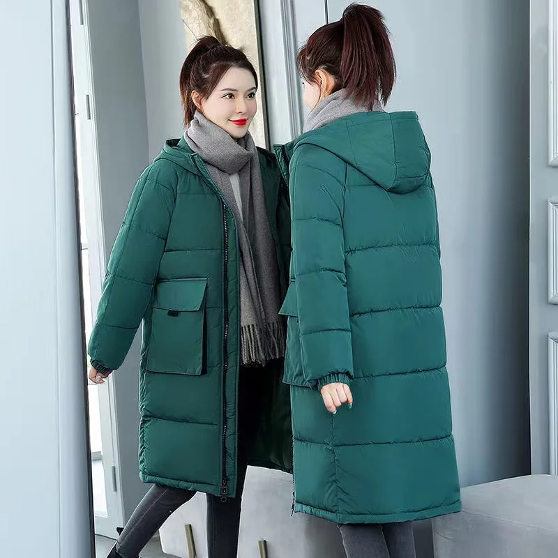 Fashion Windproof Thick Jacket Women Winter Outerwear Coats Female Long Casual Warm Oversize puffer jacket Student Parka branded