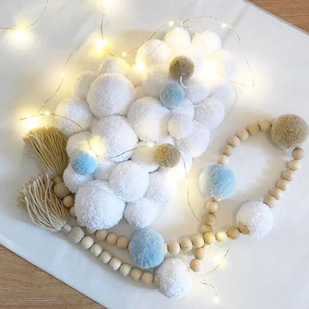 Скандинавские украшения для детской комнаты девочек Плюшевые настенные Детские